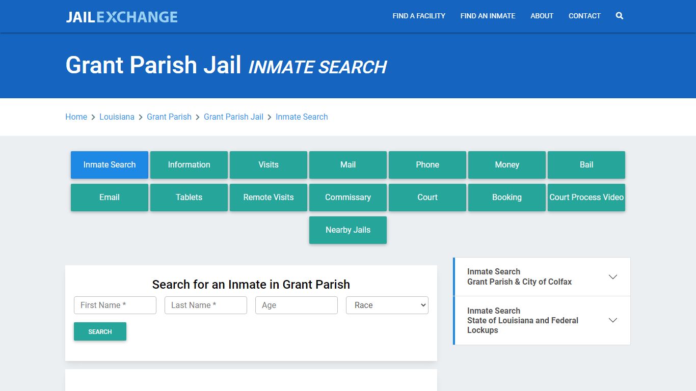 Grant Parish Jail, LA Inmate Search: Roster & Mugshots - Jail Exchange